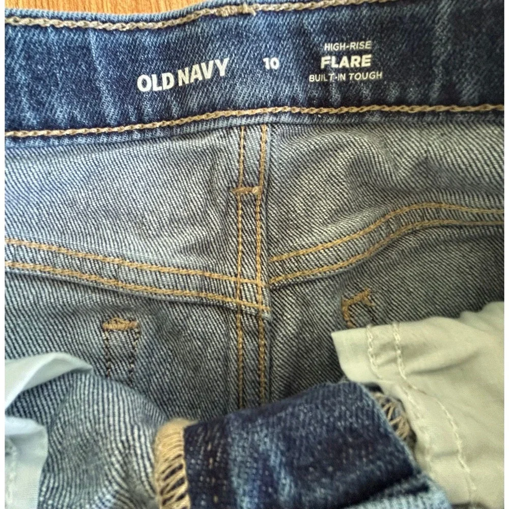 Girls Old Navy Girls High Rise Flare Distressed Jeans Size 10